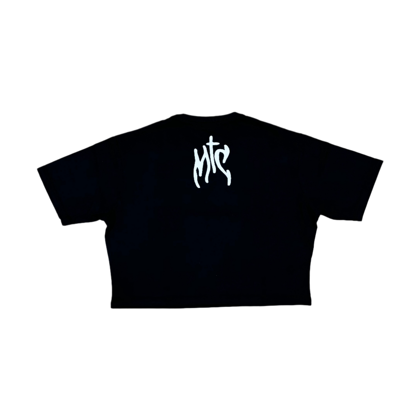 CROP RHINESTONE TEE "WMNS"